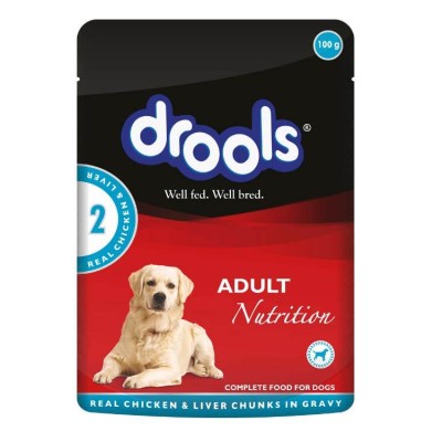 Drools Adult Dog food Gravy Chicken Liver- 150 gm